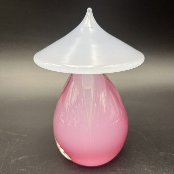 MURANO VETRERIA ARTISTICA OBALL PINK & WHITE ALABASTRO ASIAN ORIENTAL MAN & LADY - Picture 12 of 16